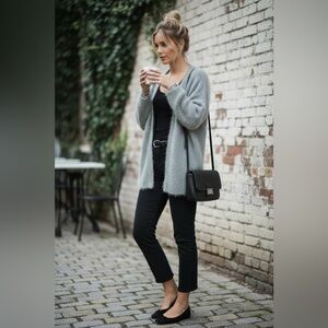 Vigoss Soft Gray Women's Cardigan
